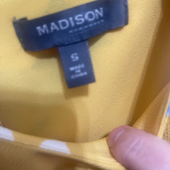 Madison Yellow Floral Asymmetrical Dress - Picture 2 of 7